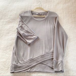 Athleta taupe pullover - size L